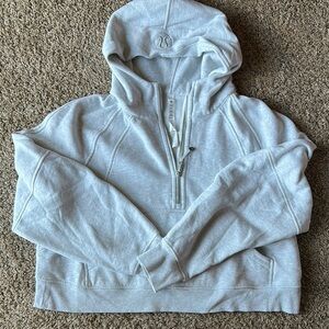 Lululemon oversized scuba crop half zip hoodie
